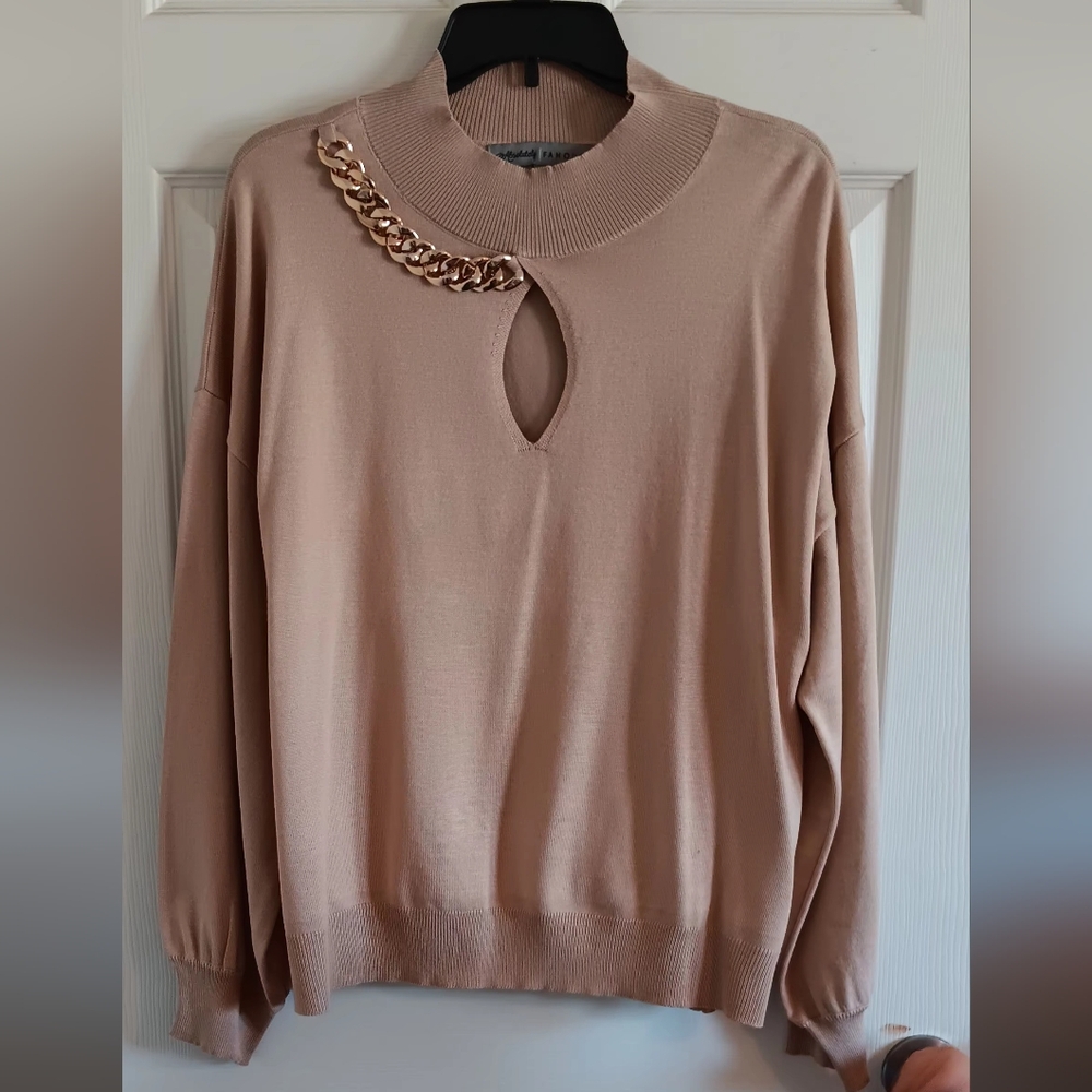 Almost Famous Sweater Women's Tan Size 3XL New W Tags